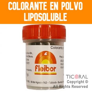 F.COLORANTE POLVO LIPOSOLUBLE NARANJA 5GR x 4